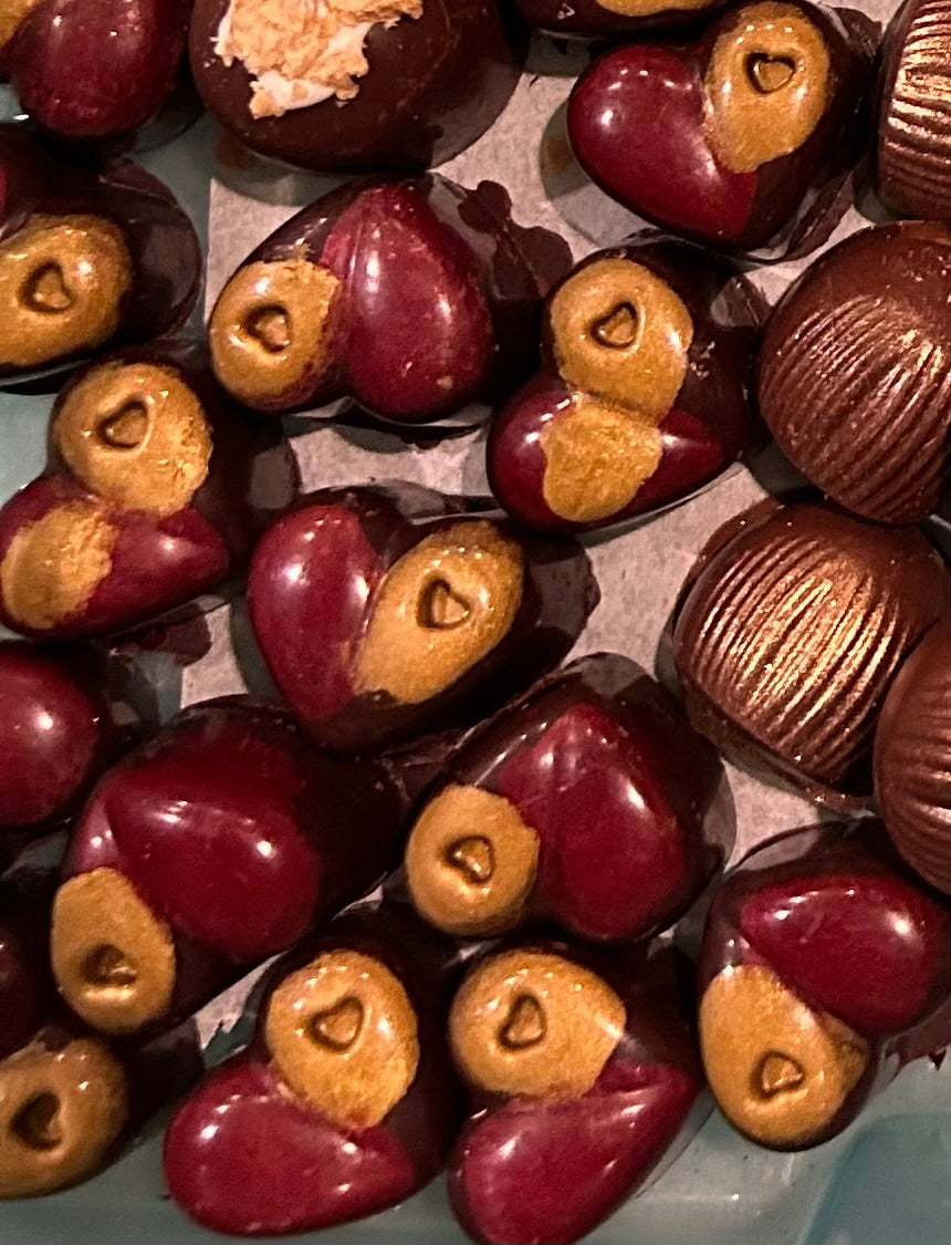 Raspberry BonBons- Dark Chocolate 6pcs